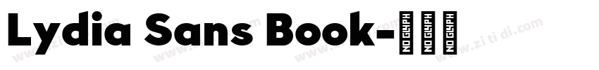 Lydia Sans Book字体转换